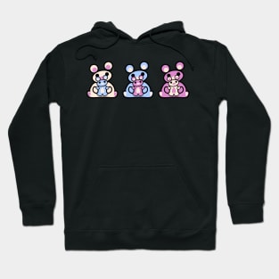 Three Chibis with Chibitos (Sitting) Hoodie